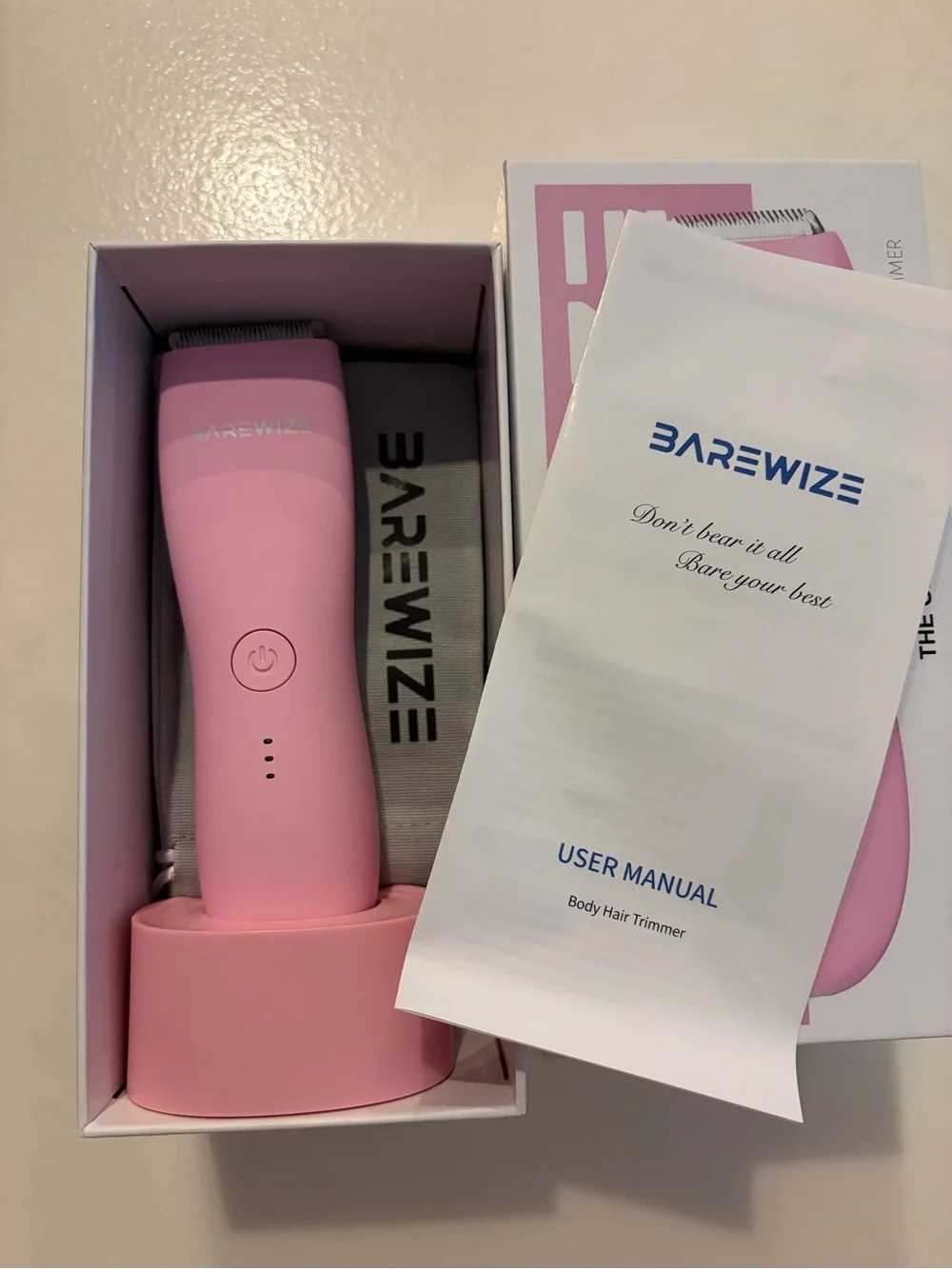 The Groomer Pro Pink Body Hair Trimmer
